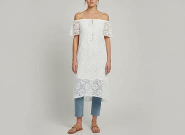 bialy kombinezon na jedno ramie: Sukienka damska, rozmiar S — 1