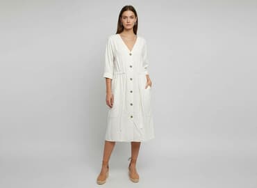 biała koszulowa sukienka zara: Zara, Sukienka damska, rozmiar XS — 1