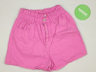 dżinsy z talią paper bag: Denim, Szorty damskie, rozmiar XS — 2