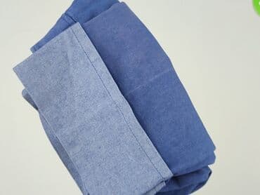 spodnie baggy jeans: Spodnie materiałowe damskie, L — 5