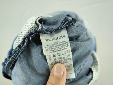 spodnie jeans drill: Springfield, Ogrodniczki damskie, rozmiar S — 5