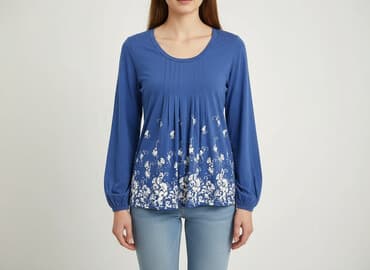 bluzka damska ze ściągaczem na dole: Жіноча блуза, розмір S — 1