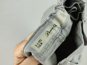 spodnie do szarej marynarki: Spodnie jeansowe, DenimCo, 5-6 lat, 116, stan - Bardzo dobry — 4
