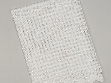 zasłony używane: Biała firanka żakardowa w geometryczny, ażurowy splot (kratka), z — 1