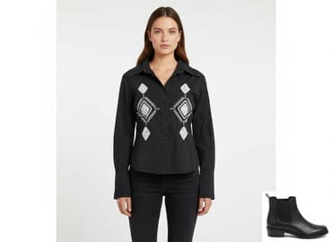 buty do garnituru badura: Koszula damska, rozmiar S — 6