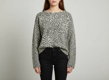 sweter panterka: H&M, Светр жіночий, розмір S — 6