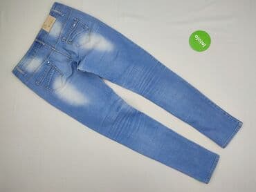 dżinsy z wysokim stanem z dziurami: Jeansy damskie, rozmiar M — 3