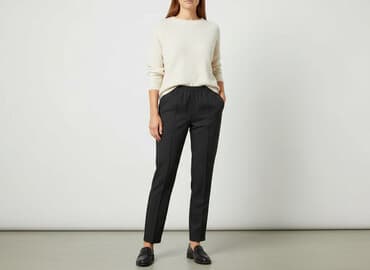 czarne szerokie jeansy: Damart, Spodnie damskie, rozmiar S — 6