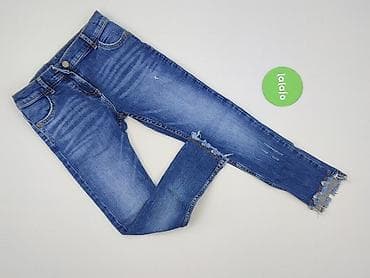 bluza z futrem: Spodnie jeansowe, F&F, 10 lat, 134/140, stan - Bardzo dobry — 2