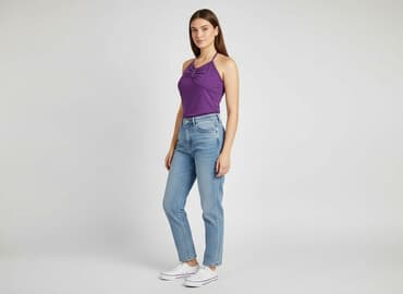 koszulka na ramiączkach jedwabna: C&A, T-shirt damski, rozmiar M — 8