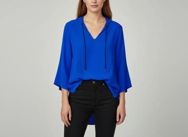 mohito marynarka niebieska: Zara, Bluzka damska, rozmiar M — 7