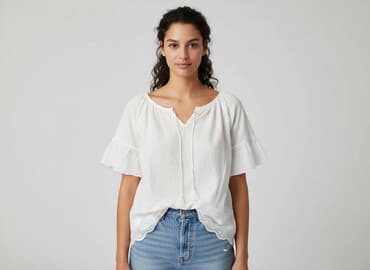 tkaniny na bluzy: Bluzka damska, rozmiar M — 6