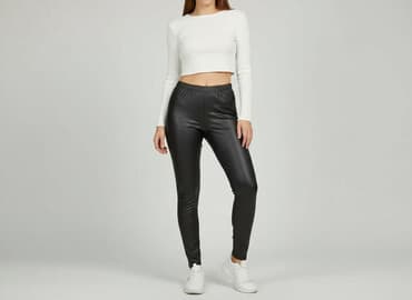 legginsy czarne nieprzeswitujace: Legginsy Sportowe damskie, rozmiar S — 1