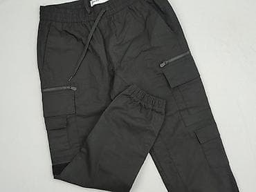 kosz: Męskie spodnie cargo Bershka - Kolor: czarny - Krój: jogger/cargo — 1