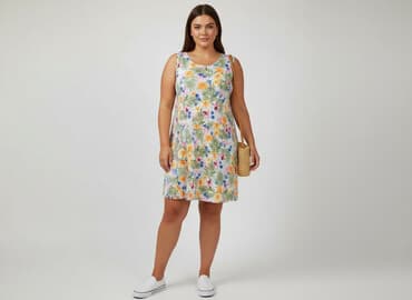 sukienka hawajska damska: Sukienka damska, rozmiar 3XL — 1