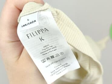 zara koszulka z prązkowanej dzianiny: Filippa K., T-shirt damski, L — 4