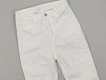 biale szerokie jeansy: Shein, Jeansy damskie, rozmiar S — 1