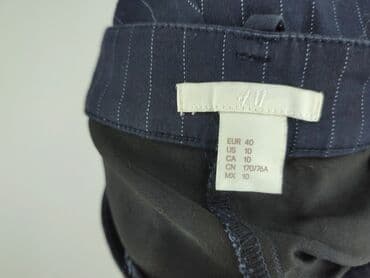 krótkie spodenki i marynarka: H&M, Material trousers for women, M — 5