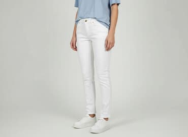 h m spodnie z rozszerzanymi nogawkami: H&M, Spodnie materiałowe damskie, rozmiar S — 1