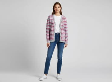 sweter w paski: Kardigan damski, rozmiar S — 7