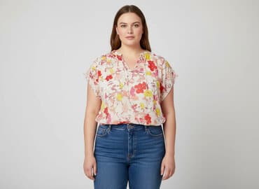 modne bluzki na wiosnę: Bluzka damska, rozmiar 3XL — 1