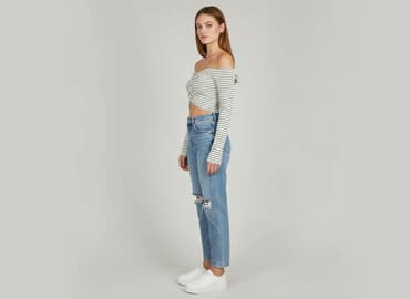 stradivarius top siateczkowy: Stradivarius, Top damski, rozmiar M — 1