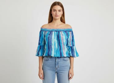 bluzka z odkrytym ramieniem allegro: Bluzka damska, rozmiar M — 5