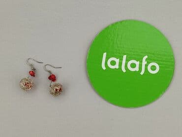 złote dodatki do zielonej sukienki: Earrings, Female, condition - Very good — 3