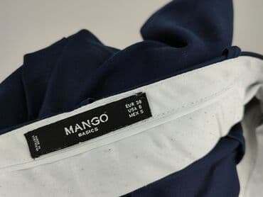 granatowe chinosy damskie: Mango, Spodnie materiałowe damskie, rozmiar M — 5