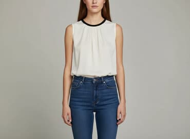 biala marynarka do sukienki: MNG, Bluzka damska, S — 7