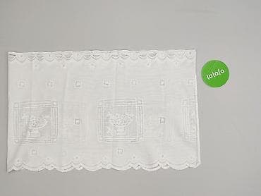 Дім і сад: Biała firanka żakardowa z ażurowym wzorem - Materiał: lekki — 2