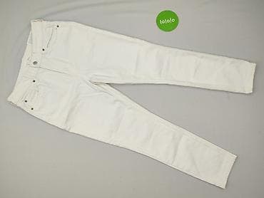 bialy sweterek hm: H&M, Jeansy damskie, rozmiar L — 2