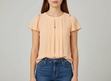 bluzki damskie pomarańczowa: Bluzka damska, rozmiar L — 6