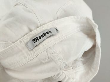 biale szerokie jeansy: Jeansy damskie, rozmiar XS — 5