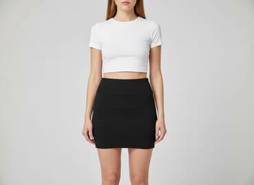 czarne spódniczka sinsay: Amisu, Spódnica damska, rozmiar S — 8