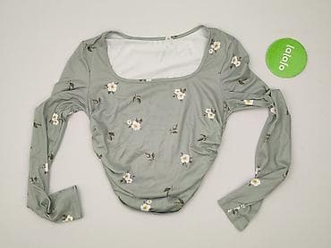 chabrowa bluzki plus size: Bluzka damska, rozmiar S — 2