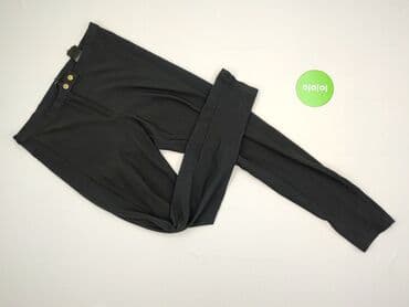 zara woskowane spodnie: H&M, Material trousers for women, size S (EU 36) — 2