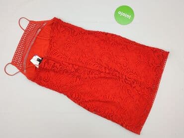 czerwona sukienka czarne rajstopy: Topshop Petite, Sukienka damska, M — 3