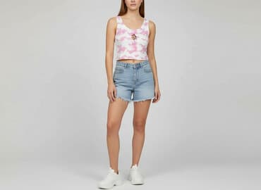 cropp bluzki z krótkim rękawem: Sinsay, Top damski, rozmiar XS — 6