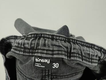 sinsay spodnie czarne z wysokim stanem: Jeans for men — 4