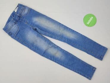 stroje kąpielowe dla dziewczyn 12 lat: Spodnie jeansowe, 9 lat, 128/134, stan - Bardzo dobry — 2