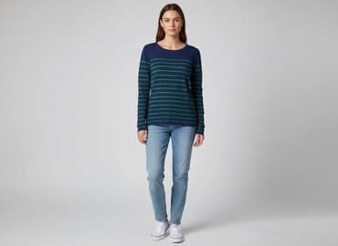 sweter w paski: Clockhouse, Sweter damski, rozmiar M — 6