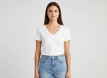h and m slim fit t shirt: H&M, Women`s T-shirt, size M — 1