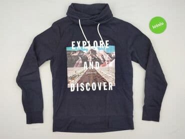reserved koszulka w koty: Sweatshirt for men, M (EU 38), H&M, condition - Good — 2