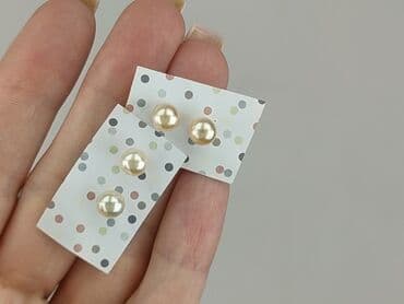 złote dodatki do zielonej sukienki: Earrings, Female, condition - Perfect — 3