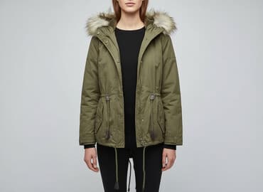 zara kurtka z kożuszkiem: Zara, Parka damska, rozmiar S — 1