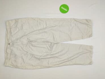 legginsy damskie plus size: Material trousers for women, size 6XL (EU 52) — 2