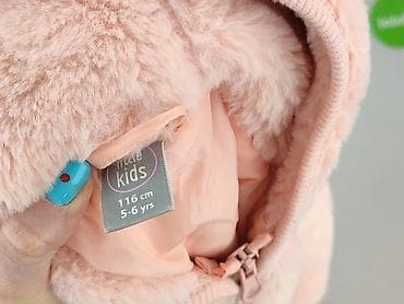 dresy armani: Różowa pluszowa bluza/kurtka z kapturem dla dziewczynki - Marka — 4