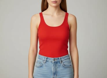 czerwone body intimissimi: MEGI, Top damski, rozmiar S — 6