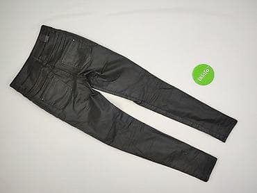 spodnie sliskie: Spodnie materiałowe damskie, rozmiar XS — 3